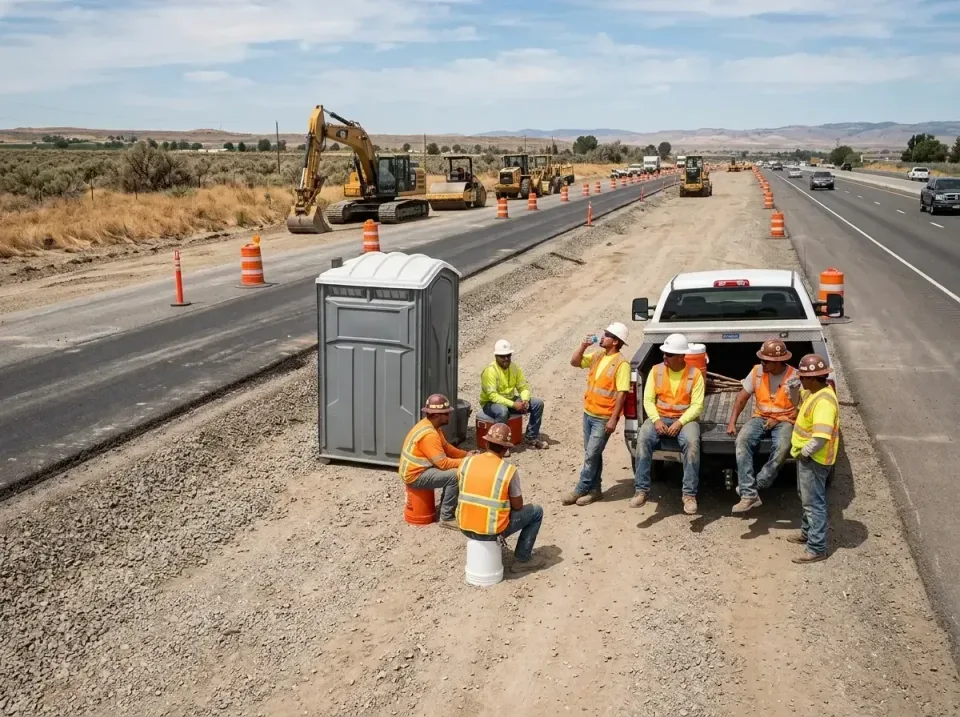highway-road-construction-crew-007 — frequently asked questions, Porta Potty and Restroom Rentals in North Bend, WA